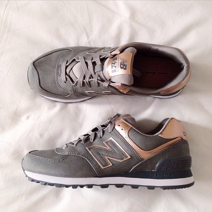 new balance 574 metallic femme
