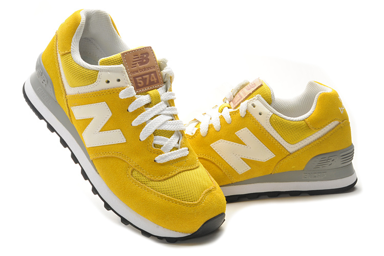 new balance 574 reflective yellow